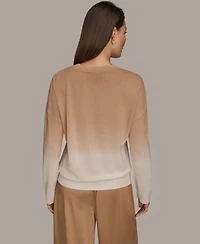 Donna Karan Weekend Women's Long Sleeve Crew Neck Top