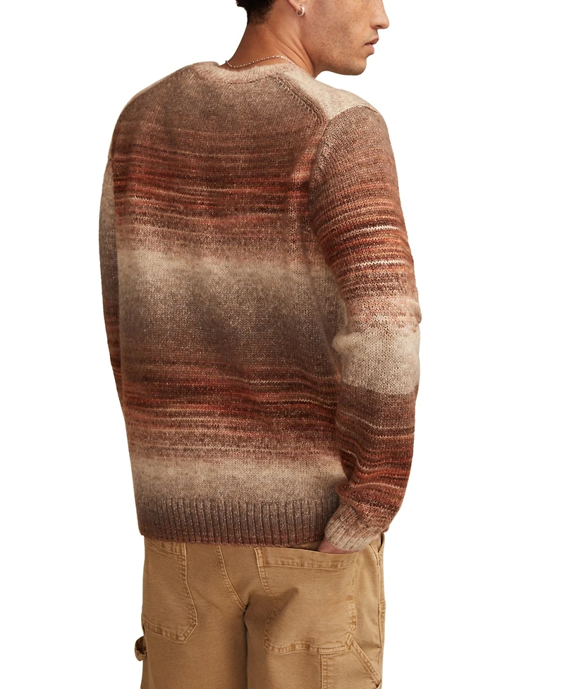 Lucky Brand Men's Space Dye Crewneck Sweater