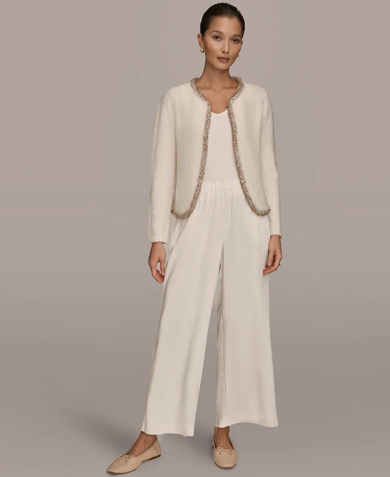 Donna Karan Weekend Women's Long Sleeve Crew Neck Jacket