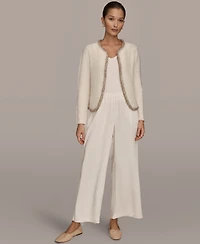 Donna Karan Weekend Women's Long Sleeve Crew Neck Jacket