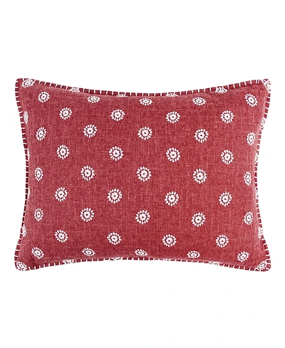 Levtex Angelica Embroidered Decorative Pillow, 14" x 18"