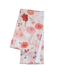 Bedtime Originals Flower Power Floral/Strawberry Soft/Cozy Fleece Baby Blanket