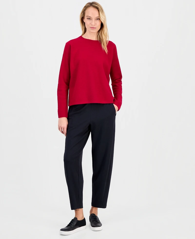 Eileen Fisher Women's Wool Long-Sleeve Crewneck Sweater