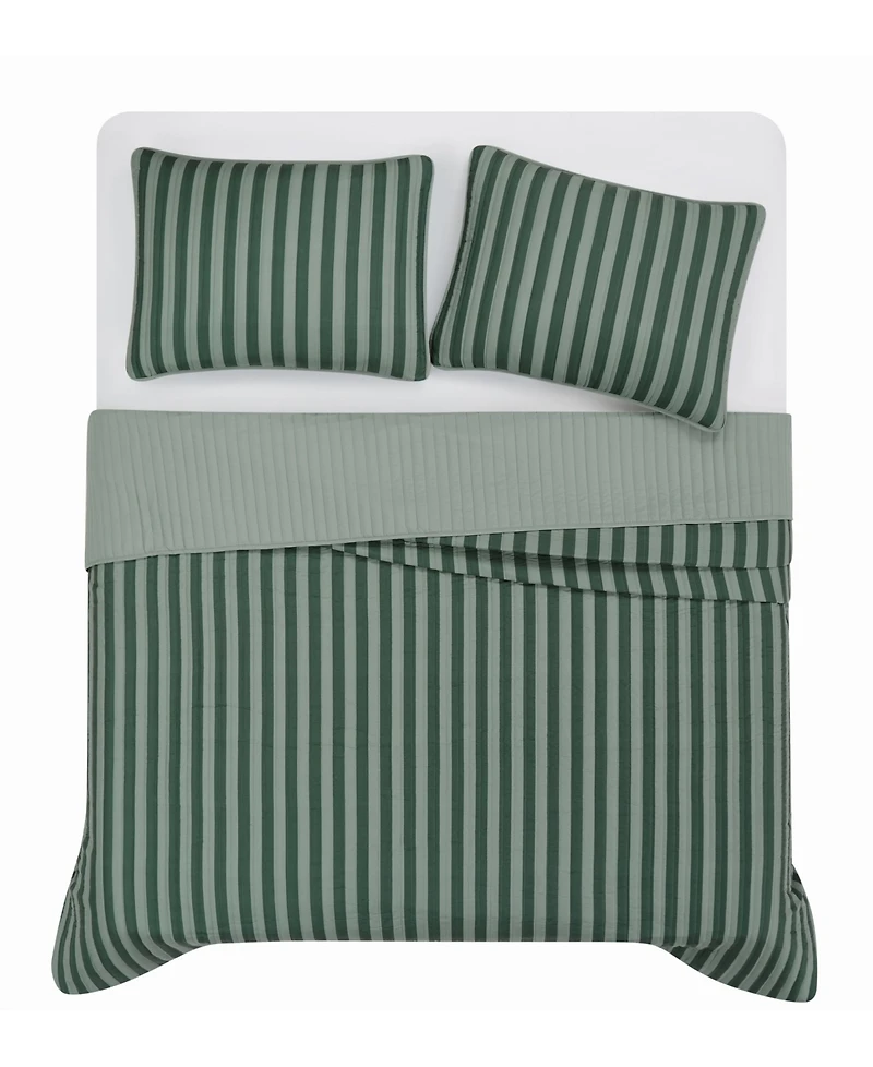 Truly Soft Weston Stripe 3-Pc. Quilt Set, King