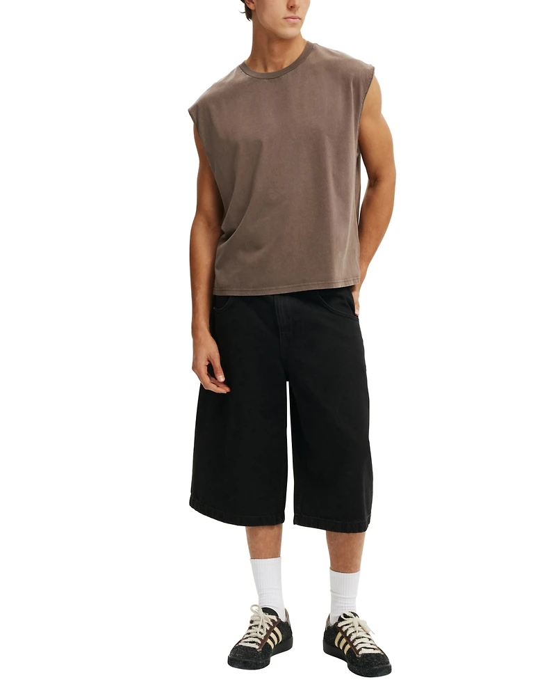 Cotton On Men's Cropped Fit Muscle T-Shirt