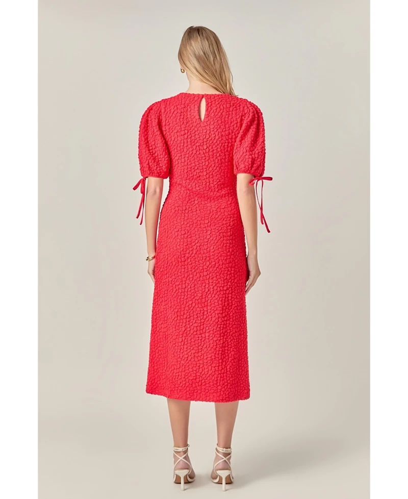 English Factory Women's Smocked Midi Dress