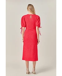 English Factory Women's Smocked Midi Dress