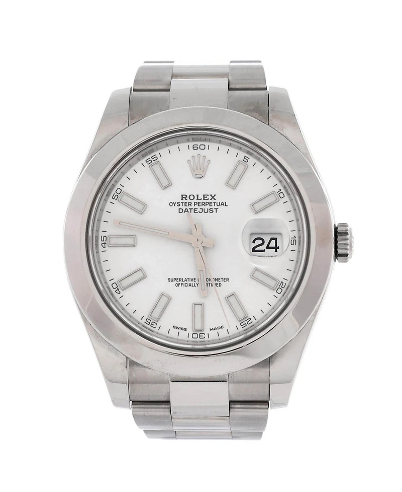 Pre-Owned Rolex Oyster Perpetual Datejust Ii Automatic Watch in Stainless Steel 41mm