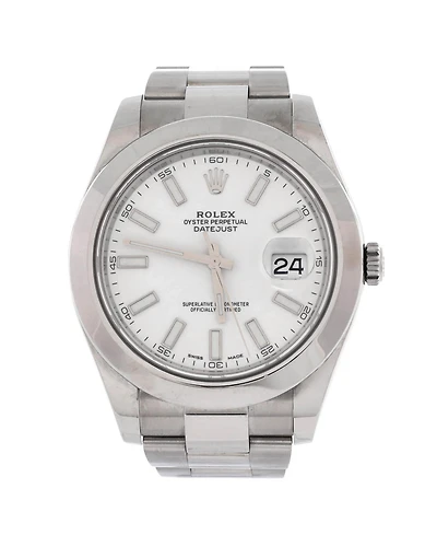 Pre-Owned Rolex Oyster Perpetual Datejust Ii Automatic Watch in Stainless Steel 41mm