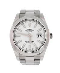 Pre-Owned Rolex Oyster Perpetual Datejust Ii Automatic Watch in Stainless Steel 41mm