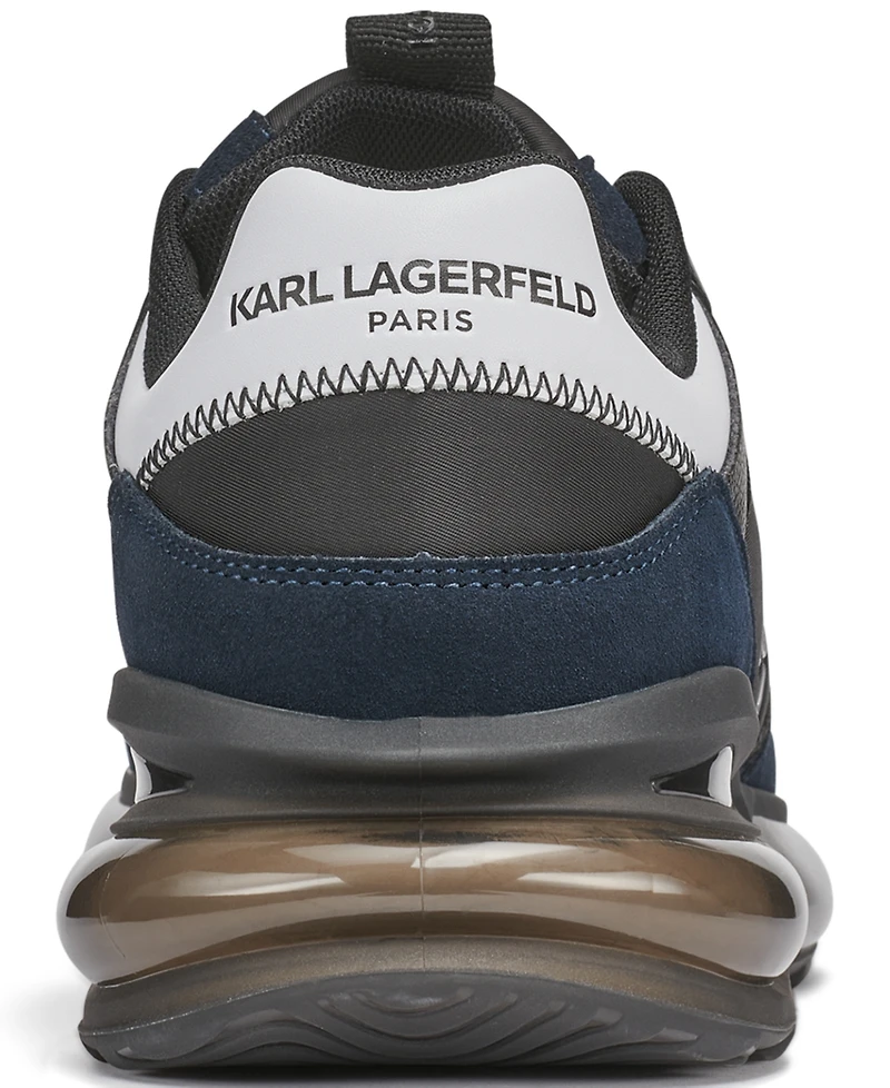 Karl Lagerfeld Paris Men's Side Head Profile Logo Runner Shoes