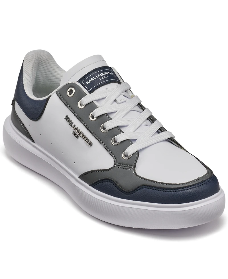 Karl Lagerfeld Paris Men's Multi-Color Side Logo Bit Sneakers