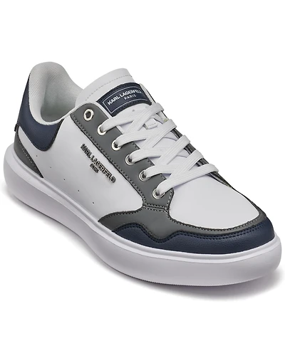 Karl Lagerfeld Paris Men's Multi-Color Side Logo Bit Sneakers