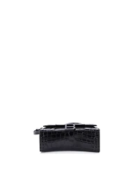 Pre-Owned Balenciaga Hourglass Top Handle Bag Embossed Leather