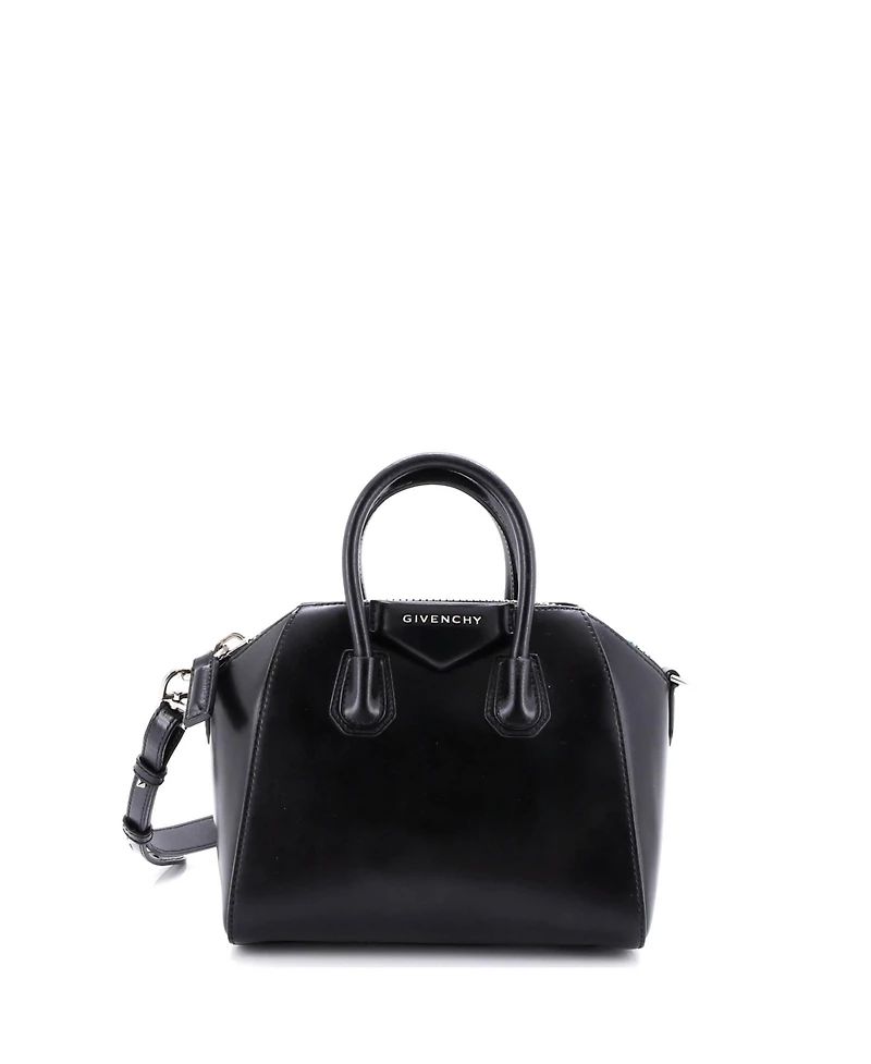 Pre-Owned Givenchy Mini Antigona Bag Glazed Leather
