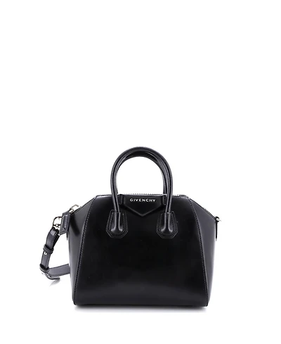 Pre-Owned Givenchy Mini Antigona Bag Glazed Leather