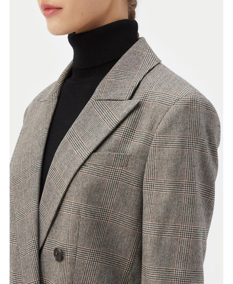 Gobi Cashmere Women's Double-Breasted Cashmere Blazer