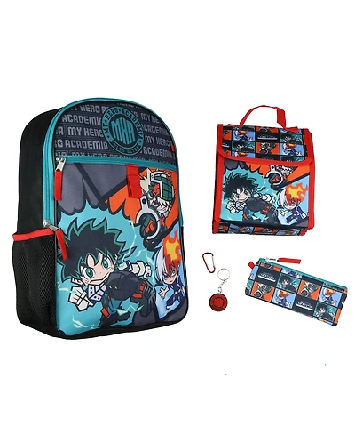 My Hero Academia Backpack Deku Shoto Bakugo Kawaii Chibi 5 Piece Set School Bag