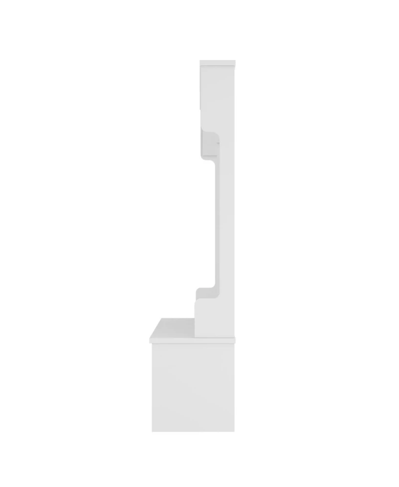 Streamdale Hall Tree Coat Rack Shoe Cubby Storage - White