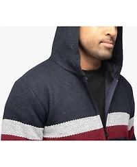 X Ray Men's Zip Up Fleece Lined Cardigan Hooded Sweater