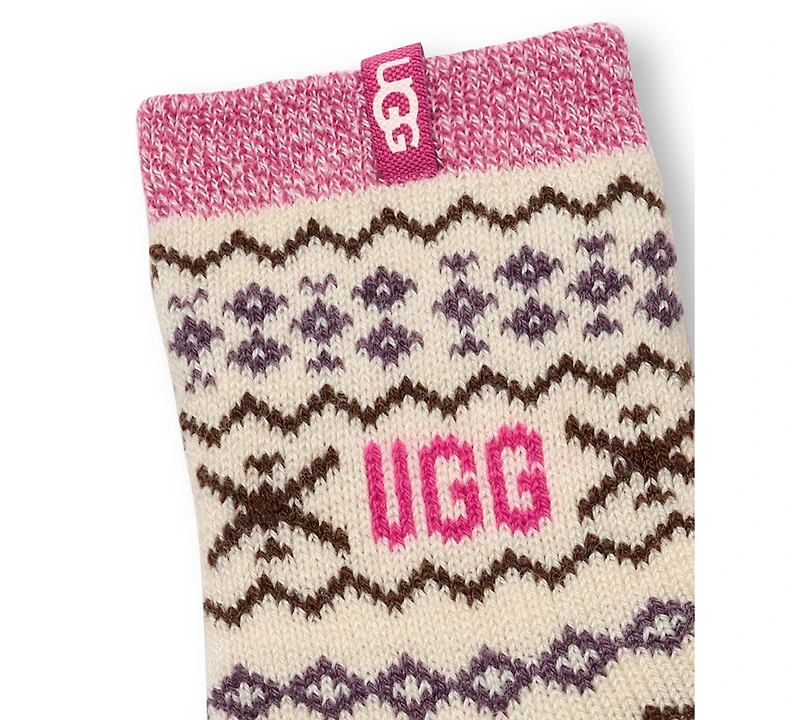 Ugg Women's Cressida Cozy Novelty Quarter Socks