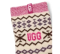 Ugg Women's Cressida Cozy Novelty Quarter Socks