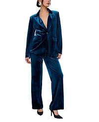 Lily and Lionel London Women's Valerie Straight Leg Velvet Trouser