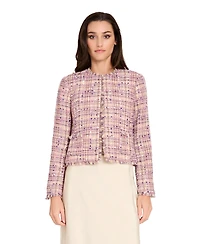 Tahari Asl Women's Boucle Cropped Jacket