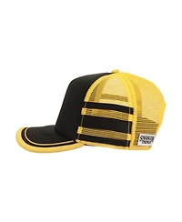 Stranger Things Men's Dustin Henderson Black & Yellow Cosplay Trucker Hat