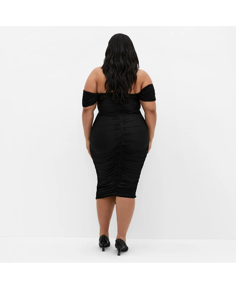 City Chic Women's Jazmin Ruched Dress