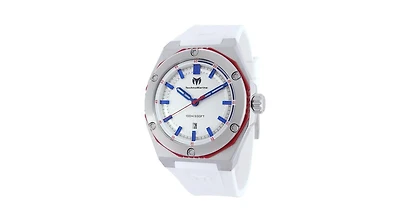 Technomarine Men's Tm-416066 Quartz 3 Hand Silver Dial Watch