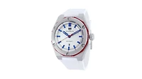 Technomarine Men's Tm-416066 Quartz 3 Hand Silver Dial Watch