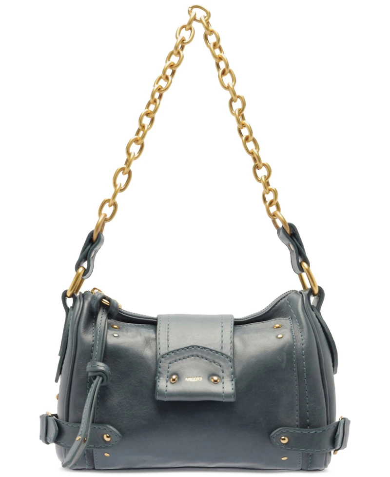 Arezzo Gio Small Chain Strap Leather Shoulder Handbag