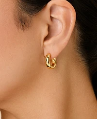 Sterling Forever Silver Marisa Polished Stud Earrings