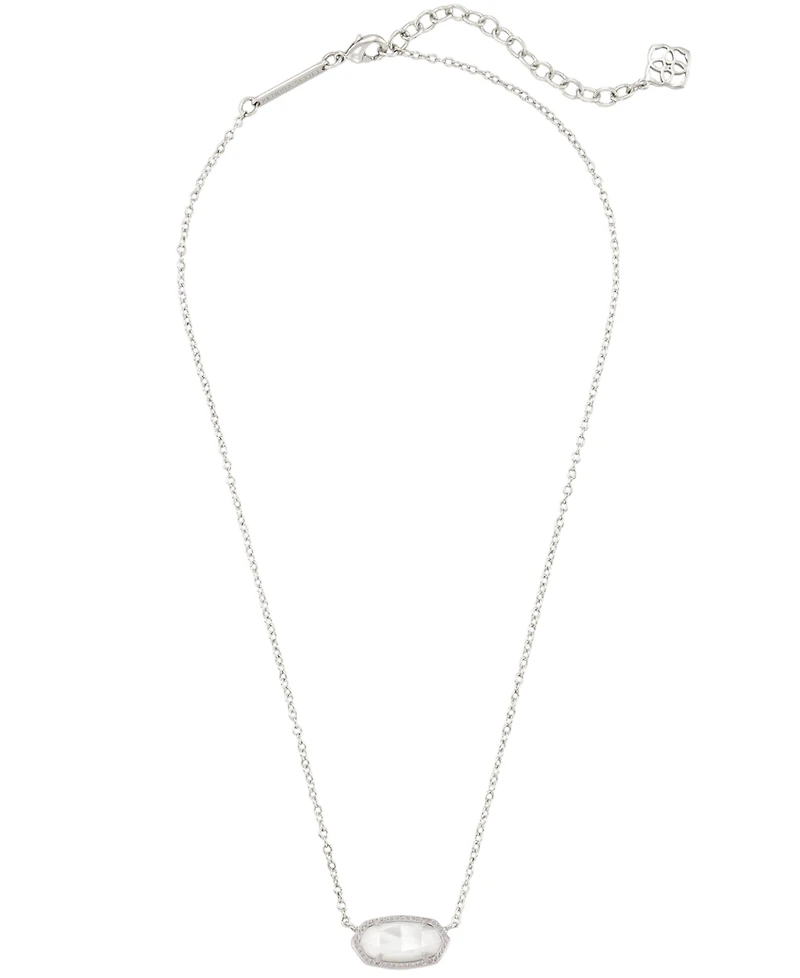 Kendra Scott Elisa Imitation Pearl Silver-Tone Pendant Necklace