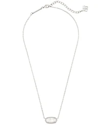 Kendra Scott Elisa Imitation Pearl Silver-Tone Pendant Necklace