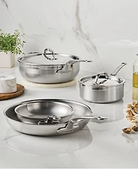 Hestan Stainless Steel 6-Pc. ProBond Forged Brushed Clad Cookware Set