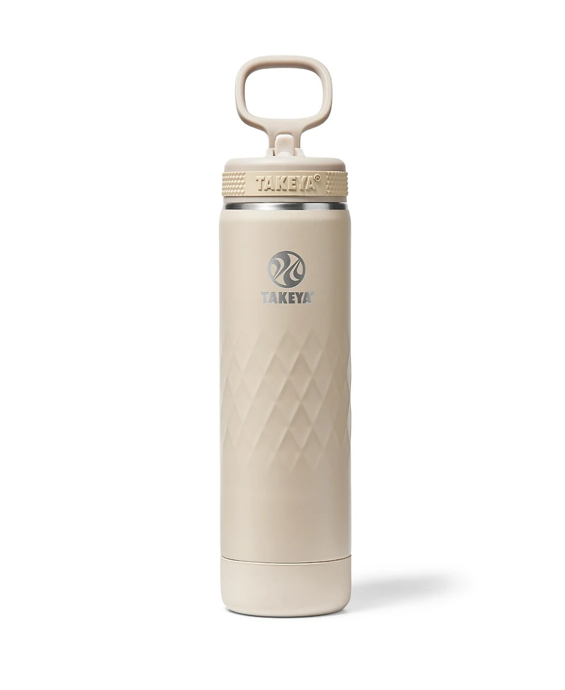 Takeya Sport oz. Triple-Insulated Water Bottle with Straw Lid