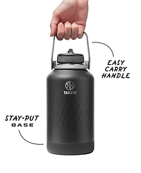 Takeya Sport 64 oz. Triple-Insulated Water Bottle with Straw Lid