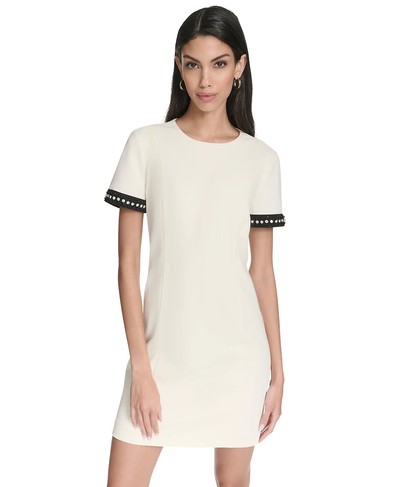Halston Women's Crewneck Mini Dress