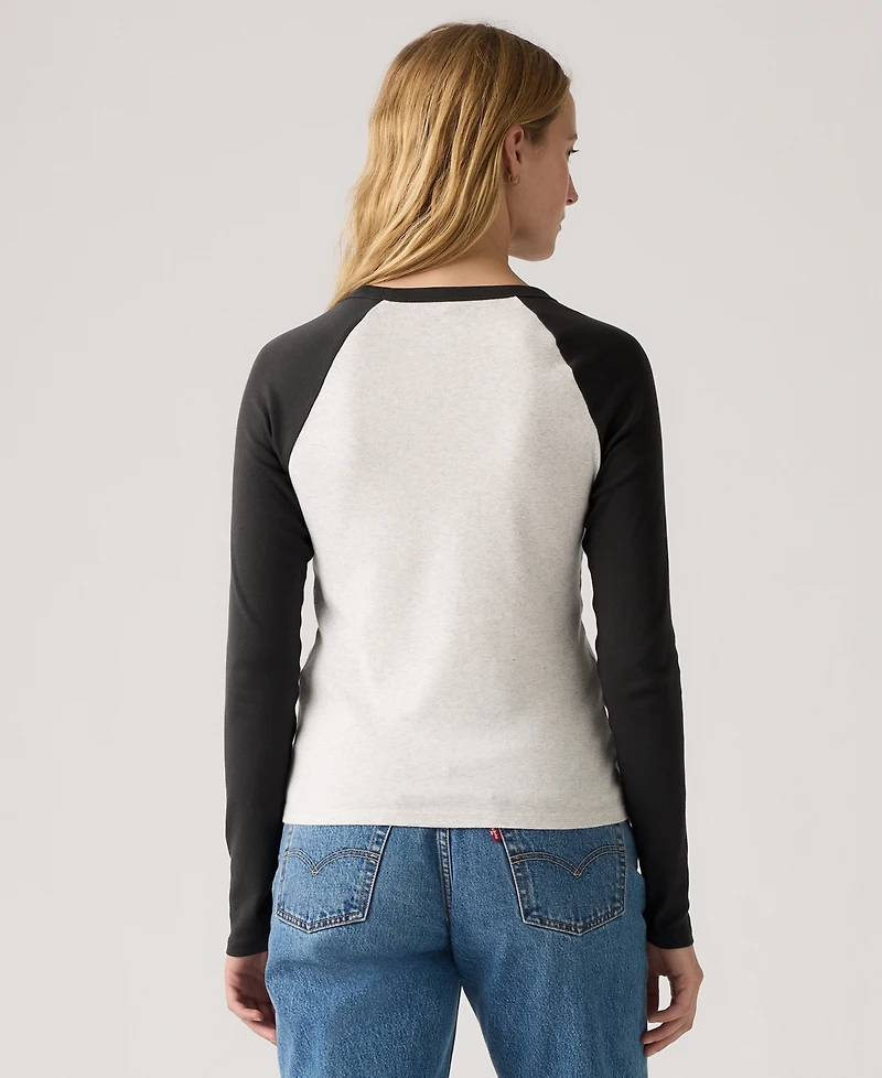 Levi's Women's Graphic Essential Raglan Long Sleeve Top