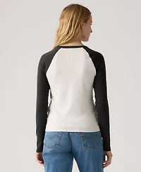 Levi's Women's Graphic Essential Raglan Long Sleeve Top