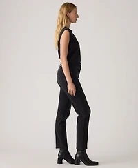 Levi's Women's 724 High Rise Rhinestone Button Fly Straight Leg Jeans