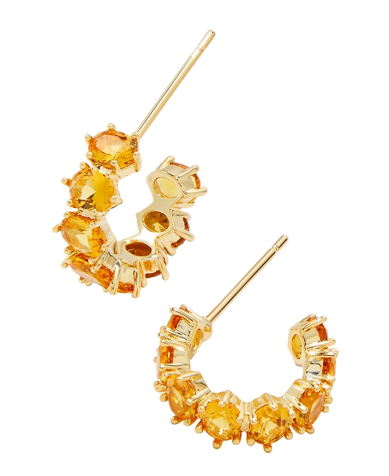 Kendra Scott 2-Piece Cubic Zirconia Cailin Pendant Necklace and Huggie Earrings Gift Set