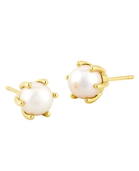 Kendra Scott 2-Piece Freshwater Cultured Pearl (2.8mm-7mm) Krista Bow Pendant Necklace and Ashton Stud Earrings Gift Set