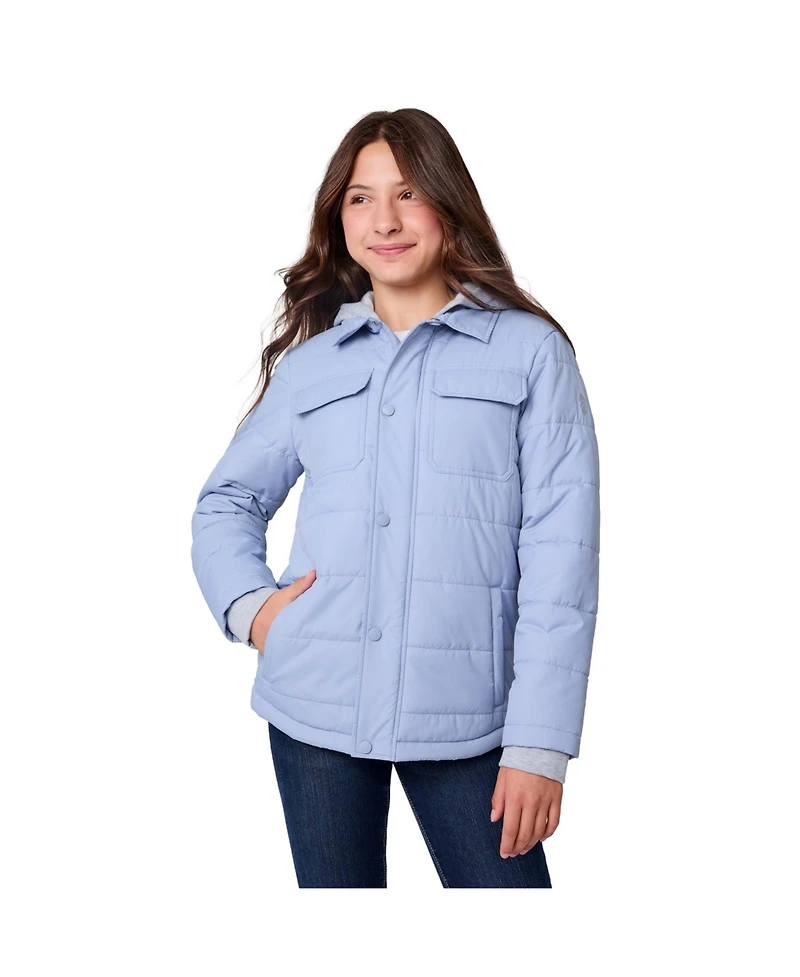 Free Country Girls' Trail Puffer Hoodie Shacket