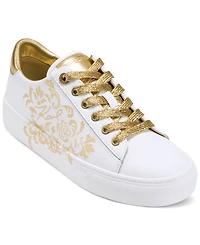 Karl Lagerfeld Paris Women's Cate Rococo Lace Up Sneakers