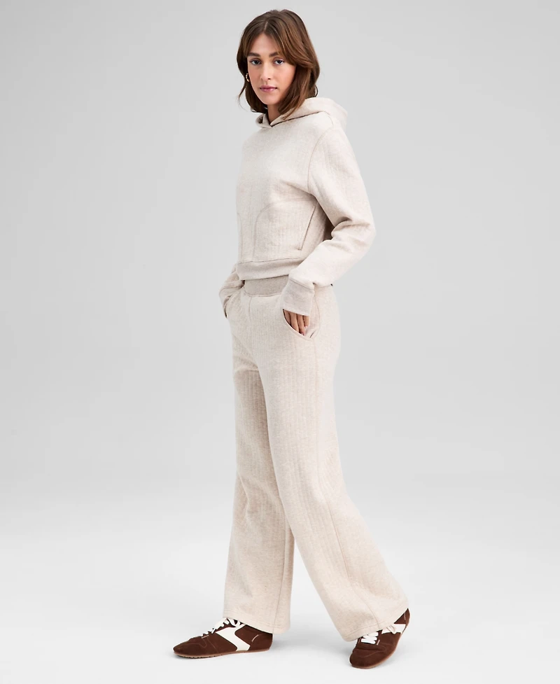 And Now This Petite Quilted Lounge Bottom Straight Leg Pants, Macy's Exclusive