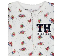 Tommy Hilfiger Baby Girls Footed Long-Sleeve Coverall