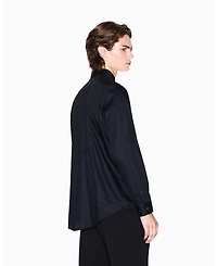 A|X Armani Exchange Men's Allover Logo Jacquard Woven Shirt